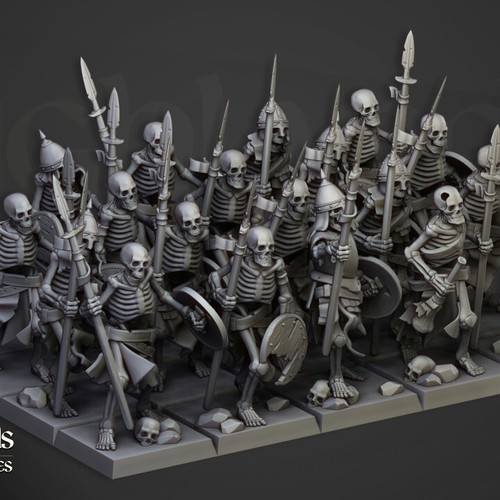 Skeleton warriors x10 x20 - x10,