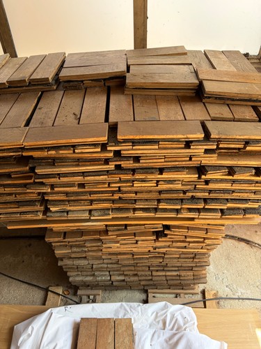 Oak parquet flooring reclaimed - parquet,