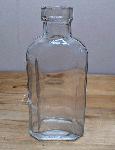 Antique bottle clear glass ink - glass,