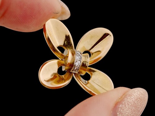 18ct yellow gold - &, diamond