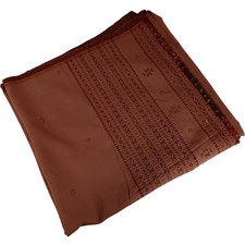 Embroidered Throw Blanket Rust