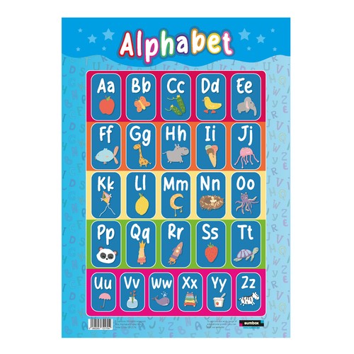 Alphabet educational poster - alphabet,