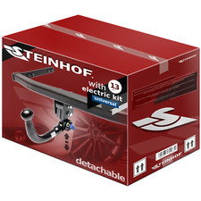 Complete detachable towbar for Volkswagen Polo VI 2017- + univ. 13-pin el. kit