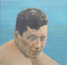 Paul Broderick (1965-2023) Small Oil On Canvas. Henry Scott Tuke Project 2019