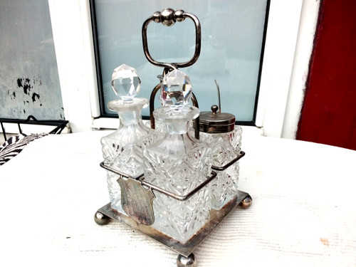 Antique silver plated walker - antique,