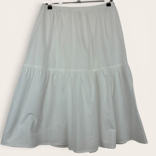 White cotton petticoat - white,