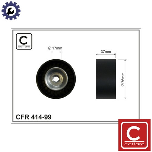 Deflectionguide pulley vribbed - pulley,