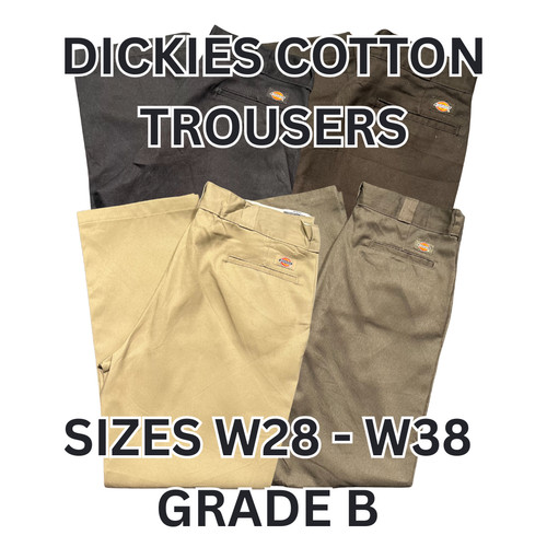 Dickies cotton work trousers - cotton,