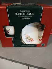 18 Piece M & S Ashberry Tea Set. Brand New, Box Slightly Marked In Places