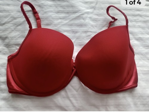 Senza wired padded red bra - wired,