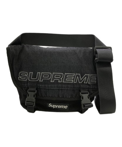 Supreme black denim messenger - supreme,
