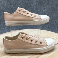 Airwalk Shoes Womens 9 Legacee Casual Low Sneakers Peach Faux Leather Lace Up
