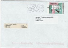 switzerland  atm vending machine stamps cover ref 19243