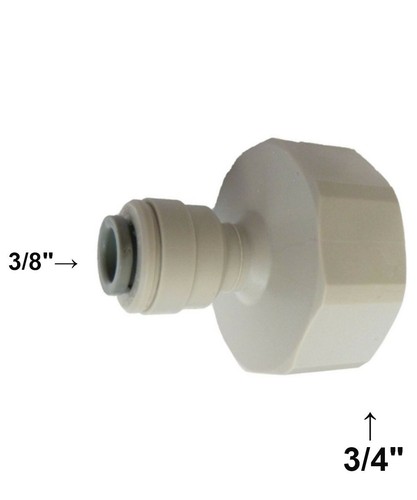 Connector 3 8 push - 3/4",