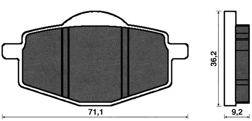 158 front brake pads yamaha - brake,