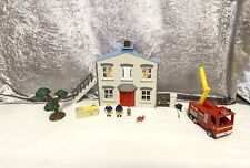 Fireman Sam Burning Fire Station Building Fire Engine Figures Playset NY23