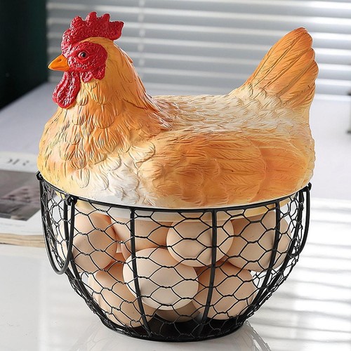 Hen egg basket fresh - basket,
