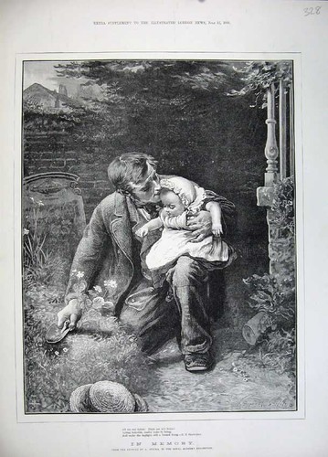 Original old antique print - original,