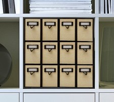 Kallax 12 drawer bundle, set of drawers to fit Ikea Kallax shelving with card ho