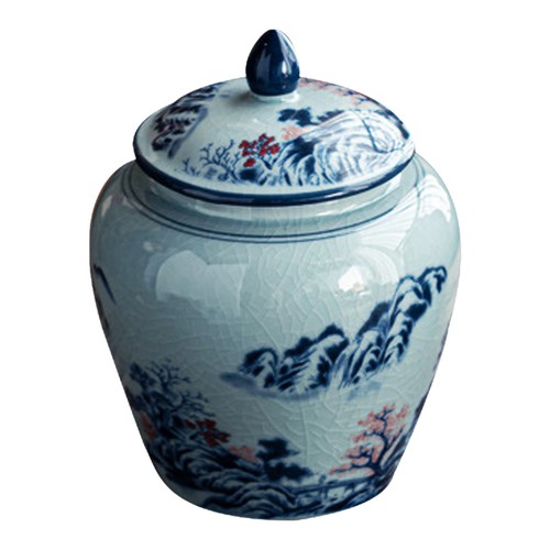 Porcelain tea canister dried - porcelain,