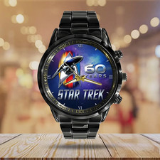 Star Trek Black Stainless Steel Watch