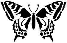 Butterfly Mylar Stencil