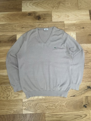 Lacoste beige neck cotton - lacoste, v