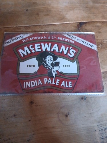 Mcewans bar sign metal - mcewans,