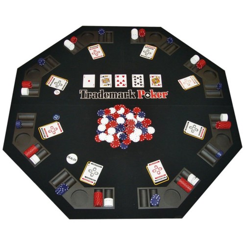Foldable poker table topper - poker,