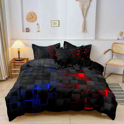 3pcs geometric grid plaid - 3pcs,