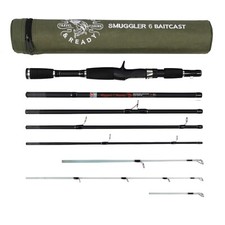 Smuggler 6 Baitcast Rod & Case Rod Lengths 170cm 5’7”,190cm 6’3”,215cm 7'+3 Tips