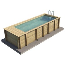 Pool'n Box Wooden Pool 6m x 2.5m Above or In Ground Premium Swimming Pool