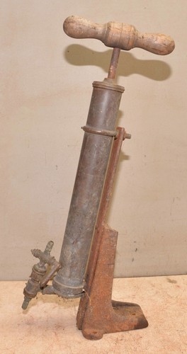 Antique brass boat bilge - , pump
