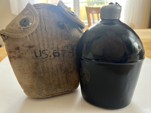 Vtg 1918 army canteen cover - 1918,