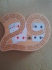 Large Wooden Cribbage Board