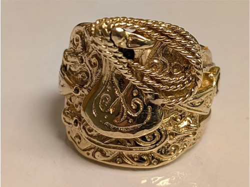 9ct saddle yellow - 9ct, mens