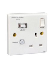 Powerbreaker 1 Gang RCD Single Socket Passive 30Ma - K21-MP