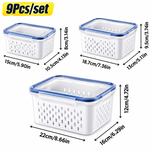 9pcs set fruit storage - fruit,