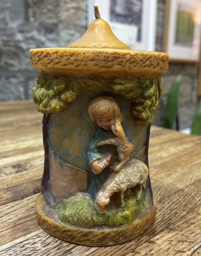 Vintage hand carved painted - carved,