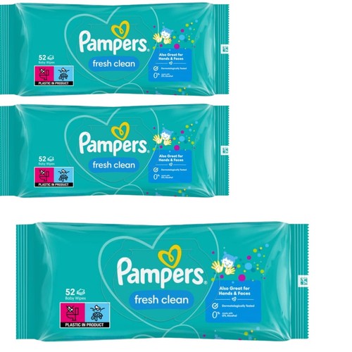 Pampers fresh clean baby wipes - clean,