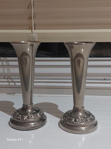 Pair silver plated england - of,