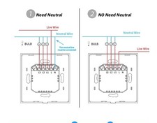 ZigBee Smart Light Switch Neutral Wire Optional Tuya Zigbee Hub No Neutral