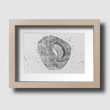 Rotary Engine Rx8 Dad Gift Man Cave Watercolour Wall Art Print Picture Unframed