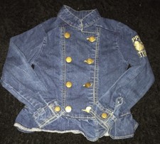 Apple Bottom Baby Jean Jacket size 2 years denim apple bottoms baby coat