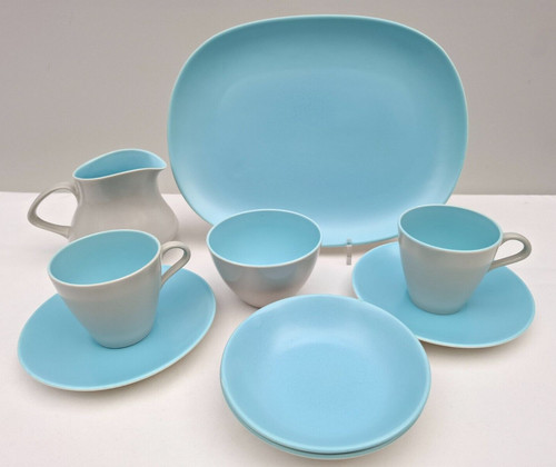 Poole pottery twintone sky - pottery,