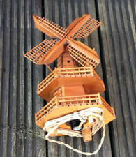 Vintage Wooden Windmill Lamp
