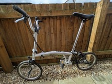 Brompton A Line 3 Speed Folding Bike. White. Mint condition.