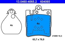Disc brake pad set ate - set,