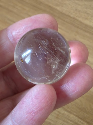 Rutile quartz crystal sphere - rutile,