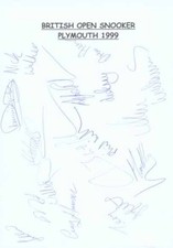 Snooker Players - Signed Paper - COA (27831)